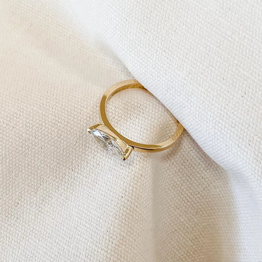Luxury marquise solitaire lab grown diamond ring 1.10ct, elegant engagement ring, bridal wedding jewelry, anniversary gift for her