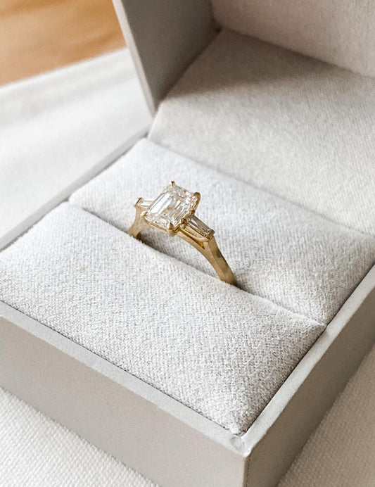 3ct Emerald Center Stone With Two Side Stone Lab Grown Diamond Ring Luxury diamond ring on a polished gold band natural manicure. Perfect for engagements, weddings, or anniversary gifts, this elegant jewelry piece embodies sophistication and timeless beauty. YouTube Amazon Facebook Weather Google Gmail Wordless WhatsApp Web Translate News blog post ring ceremony Article Life Money 2025 design Ring Ceremony Diamond Shape Diamond Ring Surat Diamond India Market Diamond Ring for Her Diamond Ring for Men