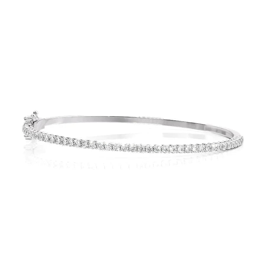 Bracelet DRound Lab Grown Diamond Eternity Bangle Bracelet, EF Color,VS Clarity ,IGI Certificateemo (Copy)