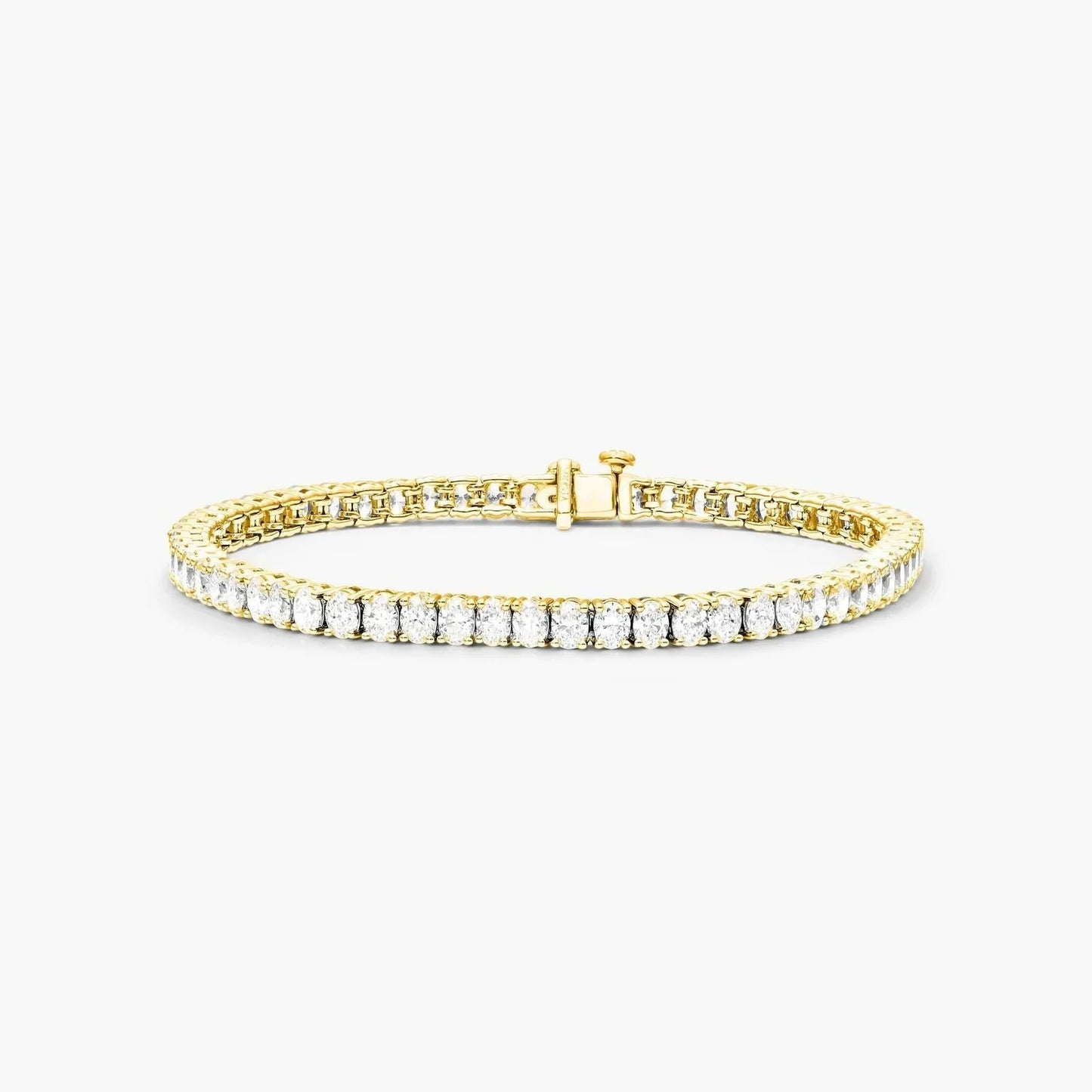 Oval Shape Lab Diamond Tennis Bracelet, EF Color , VS Clarity, IGI Certificate