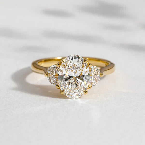 Three Stone Lab Grown Diamond Ring
