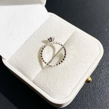 0.70 TCW round solitaire lab grown diamond ring, IGI certified basket setting bridal engagement ring, fine jewelry anniversary gift