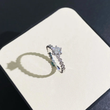 Classic round cut lab grown diamond engagement ring, 0.70 TCW IGI certified basket setting ring, bridal solitaire jewelry for women