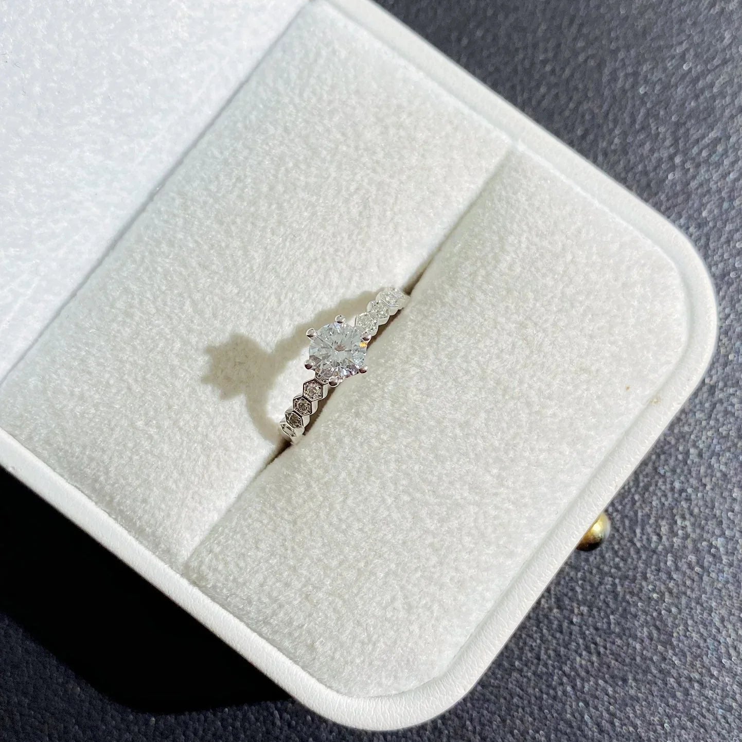 0.70 TCW Round Lab Grown Diamond Engagement Ring | Basket Setting Ring | IGI Certified 