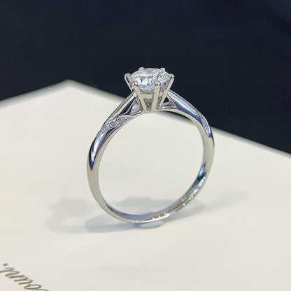 0.70TCW Round Lab Grown Diamond Engagement Ring | Basket Pavé Solitaire Setting | IGI Certified 