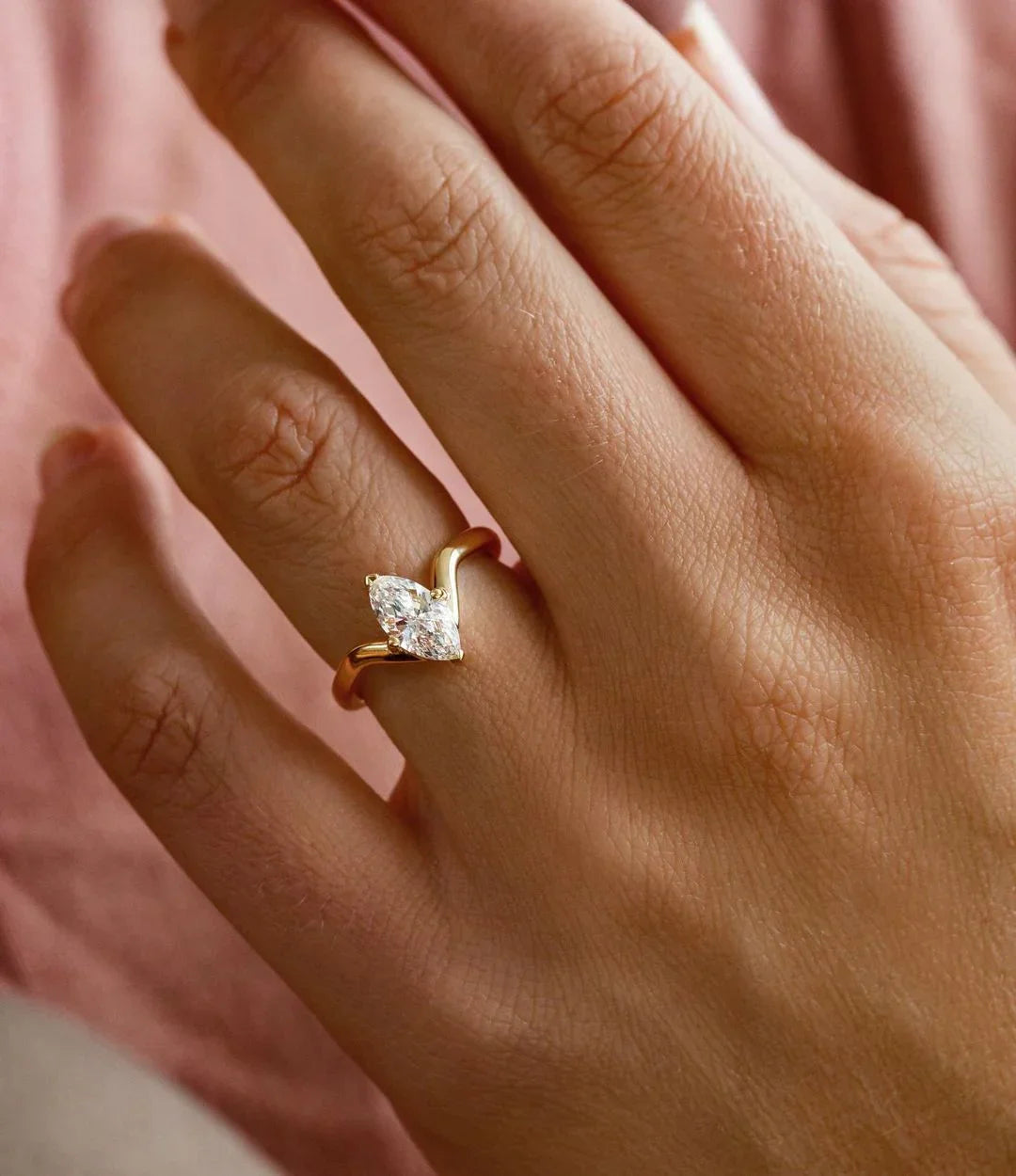 0.90ct Marquise Cut Solitaire Stunning Sparkling Diamond Ring Classic Minimalist Engagement Ring and wedding gift or promise Gift her/women 