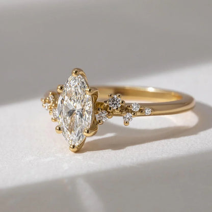 1.0ct Marquise Cut Lab Grown Diamond Ring Luxurious Engagement Ring and Wedding ring, Anniversary Gift 