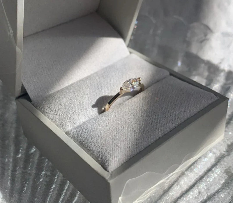 1.0ct Marquise Solitaire Lab Grown Diamond Ring Classic Engagement ring, Anniversary Gift and promise ring for Her