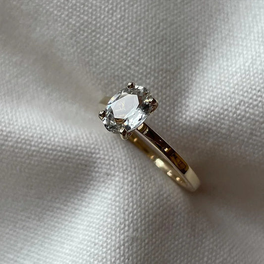 1 carat oval lab created diamond ring, classic minimalist engagement ring, ethical bridal jewelry, anniversary gift for women