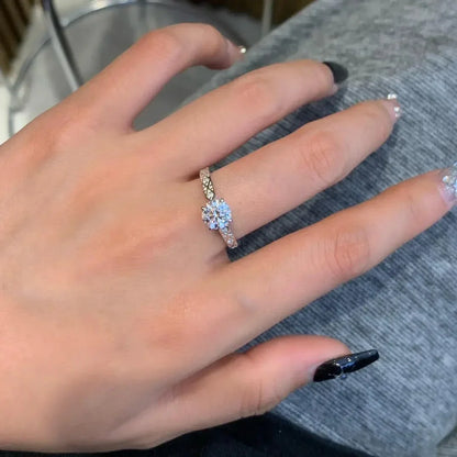 Classic cathedral round lab grown diamond engagement ring, 1.20TCW IGI certified bridal jewelry, elegant luxury wedding ring