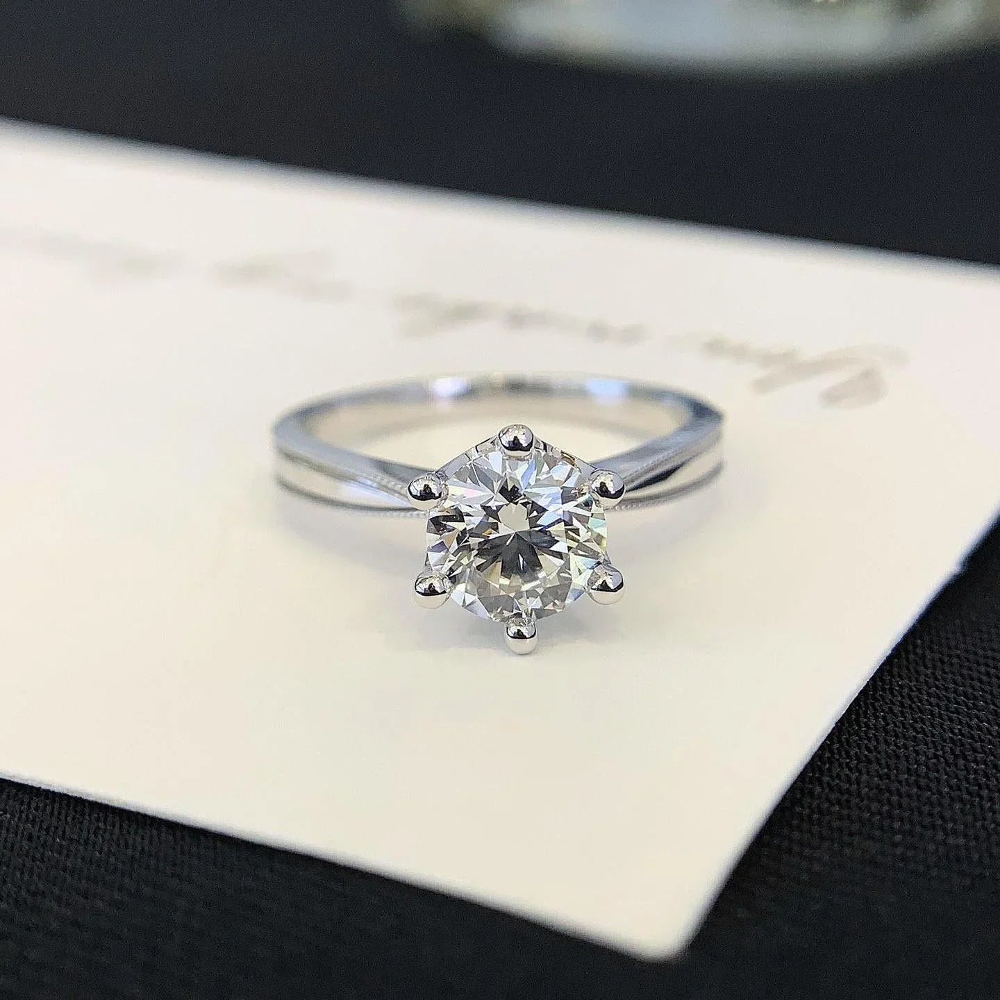 1.20ct Round Lab Grown Diamond Engagement Ring | Basket Pavé Setting | IGI Certified 