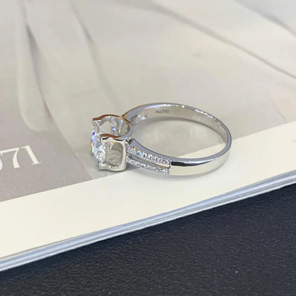 1.20ct Round Lab Grown Diamond Engagement Ring | Split Band Setting | IGI Certified 