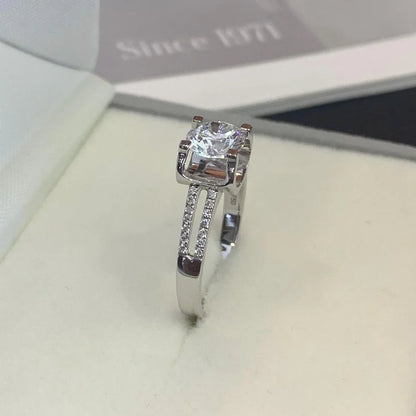 1.20ct Round Lab Grown Diamond Engagement Ring | Split Band Setting | IGI Certified 