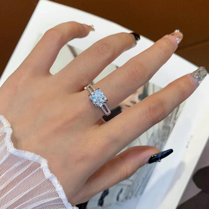 1.20ct round lab grown diamond engagement ring featuring a split band setting, IGI certified bridal jewelry, ethical solitaire diamond ring