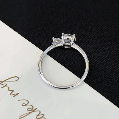 Round lab created diamond engagement ring with basket pavé setting, 1.40TCW IGI certified, elegant bridal jewelry and wedding ring