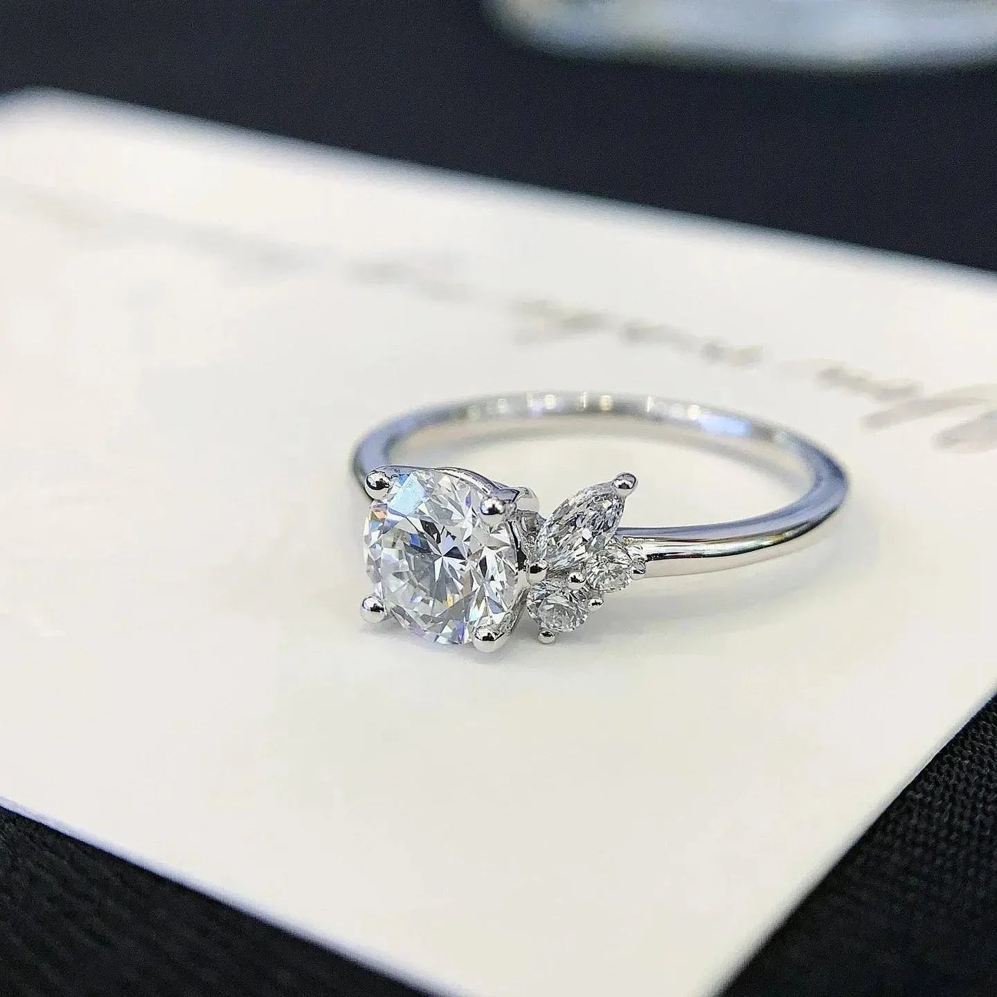 1.40TCW Round Lab Grown Diamond Engagement Ring | Basket Pavé Setting | IGI Certified 