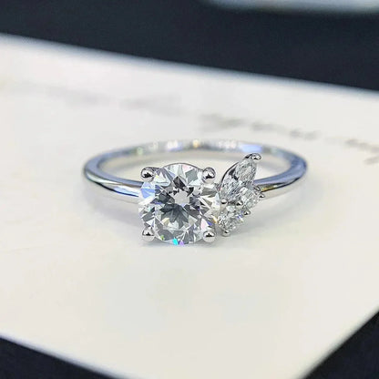 1.40TCW Round Lab Grown Diamond Engagement Ring | Basket Pavé Setting | IGI Certified 