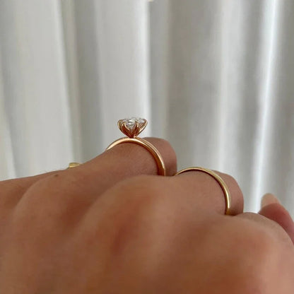 Lab grown marquise diamond engagement ring, solitaire design, 1.50 carat IGI certified diamond, luxury bridal jewelry, timeless ring