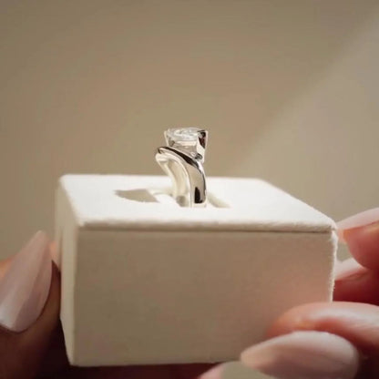 1.50ct Marquise Lab Grown Diamond Engagement Ring | East-West Solitaire Setting | IGI Certified 