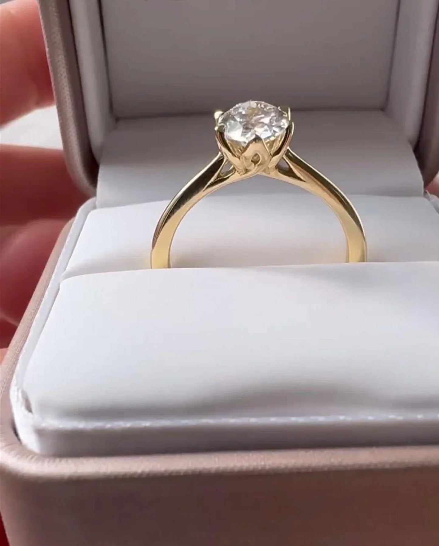1.50ct Oval Cut Solitaire Floral Setting Lab Grown Diamond Ring Luxurious Engagement Ring and Wedding ring, Anniversary Gift 