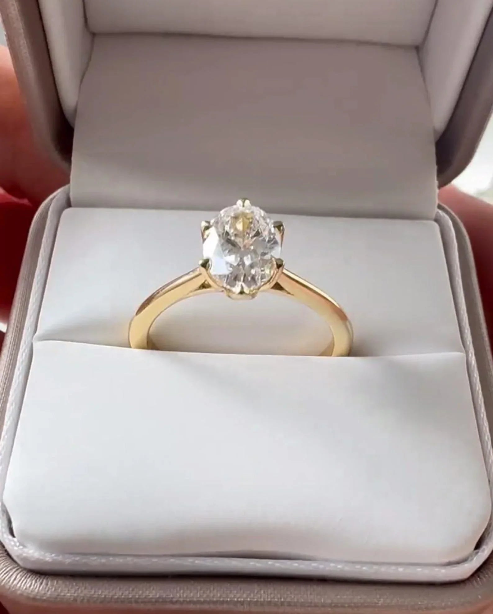 1.50ct Oval Cut Solitaire Floral Setting Lab Grown Diamond Ring Luxurious Engagement Ring and Wedding ring, Anniversary Gift 