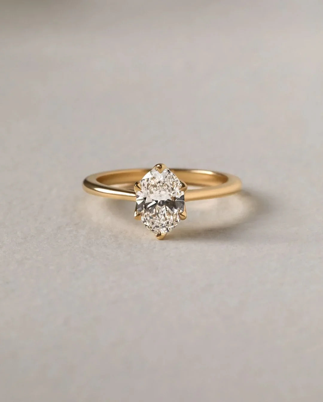 1.50ct oval cut lab grown diamond solitaire ring, floral setting, IGI certified engagement ring, wedding ring for women, anniversary gift jewelry
