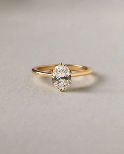 1.50ct oval cut lab grown diamond solitaire ring, floral setting, IGI certified engagement ring, wedding ring for women, anniversary gift jewelry