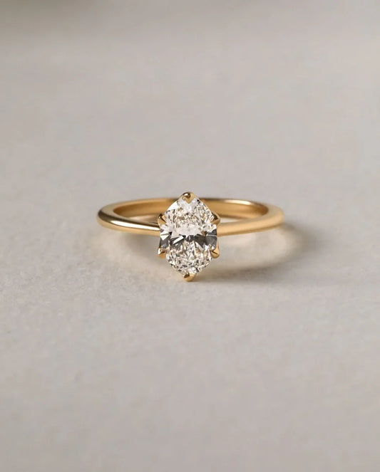 1.50ct oval cut lab grown diamond solitaire ring, floral setting, IGI certified engagement ring, wedding ring for women, anniversary gift jewelry