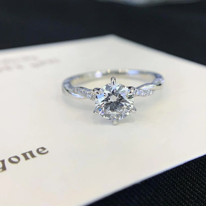 1.50ct Round Lab Grown Diamond Engagement Ring | Twisted Pavé Setting | IGI Certified 