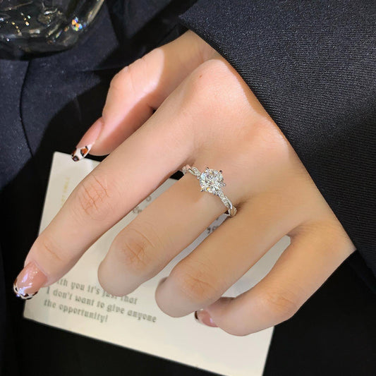 1.50ct round lab grown diamond ring, twisted pavé engagement ring, IGI certified bridal jewelry, wedding gift for women