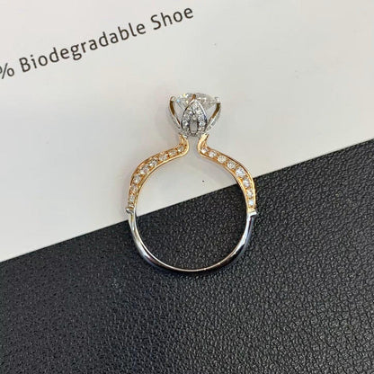 1.50TCW Round Lab Grown Diamond Engagement Ring | Unique 4-Prong Setting | IGI Certified 