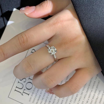 1.80TCW Round Lab Grown Diamond Engagement Ring | Solitaire Pavé Setting with 1.70ct Center | IGI Certified 