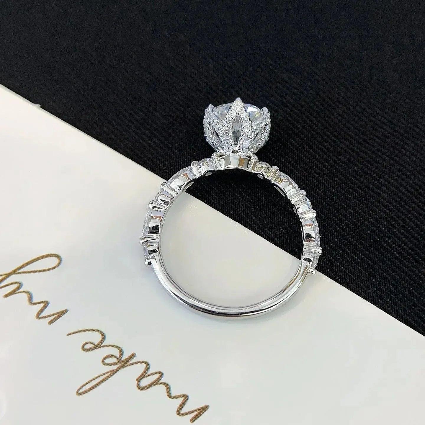 1.80TCW Round Lab Grown Diamond Engagement Ring | Unique 6-Prong Setting | IGI Certified 
