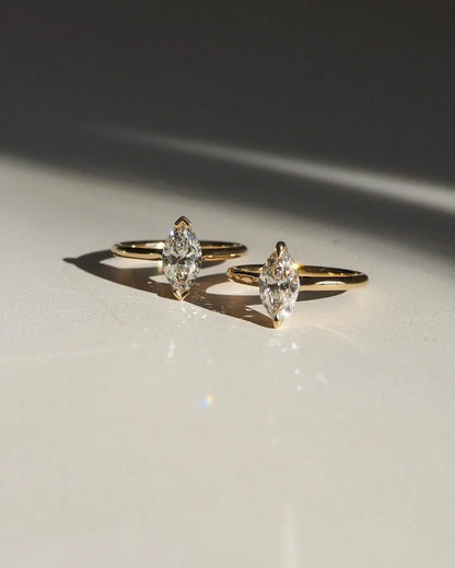1ct marquise solitaire diamond ring, minimalist engagement ring, promise ring for her, elegant bridal jewelry, wedding gift for women