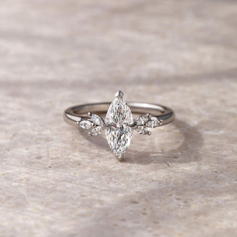 1.0ct Marquise Cut Lab Grown Diamond Ring Luxurious Engagement Ring and Wedding ring, Anniversary Gift