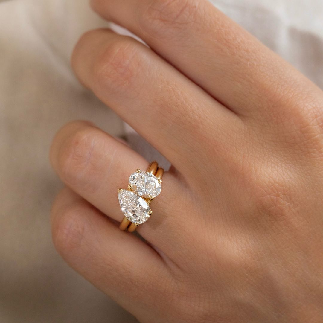 2.5ct Pear & Oval Cut Toi Et Moi Lab Grown Diamond Ring Showcasing the beauty of making it perfect for bridal shoots, or jewelry promotions. Diamond engagement ring, bridal jewelry, luxury fashion, proposal moments, gold band. YouTube Amazon Facebook Weather Google Gmail Wordless WhatsApp Web Translate News blog post ring ceremony Article Life Money 2025 design Ring Ceremony Diamond Shape Diamond Ring Surat Diamond India Market Diamond Ring for Her Diamond Ring for Men Diamond Ring Women Engagement Ring 