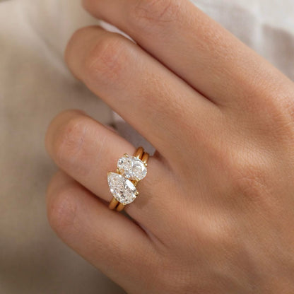 2.5ct Pear & Oval Cut Toi Et Moi Lab Grown Diamond Ring Showcasing the beauty of making it perfect for bridal shoots, or jewelry promotions. Diamond engagement ring, bridal jewelry, luxury fashion, proposal moments, gold band. YouTube Amazon Facebook Weather Google Gmail Wordless WhatsApp Web Translate News blog post ring ceremony Article Life Money 2025 design Ring Ceremony Diamond Shape Diamond Ring Surat Diamond India Market Diamond Ring for Her Diamond Ring for Men Diamond Ring Women Engagement Ring 