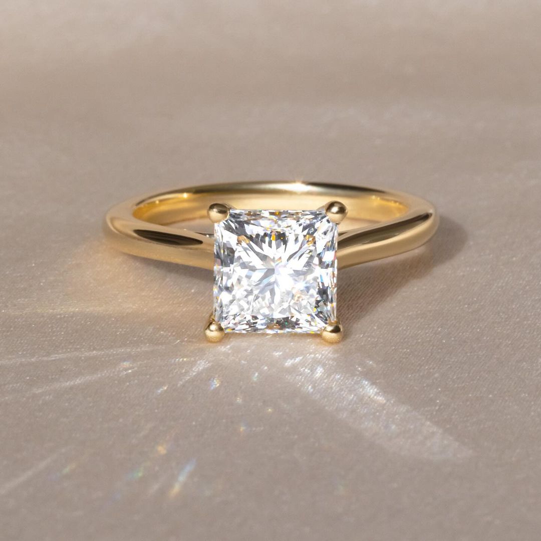 2.5ct Princess Cut Solitaire Lab Grown Diamond Ring Premium diamond gold ring, crafted with intricate details and a refined finish. Classic gold band enhanced with shimmering diamonds, suitable for all occasions. YouTube Amazon Facebook Weather Google Gmail Wordless WhatsApp Web Translate News blog post ring ceremony Article Life Money 2025 design Ring Ceremony Diamond Shape Diamond Ring Surat Diamond India Market Diamond Ring for Her Diamond Ring for Men Diamond Ring Women Engagement Ring Finger For Her 