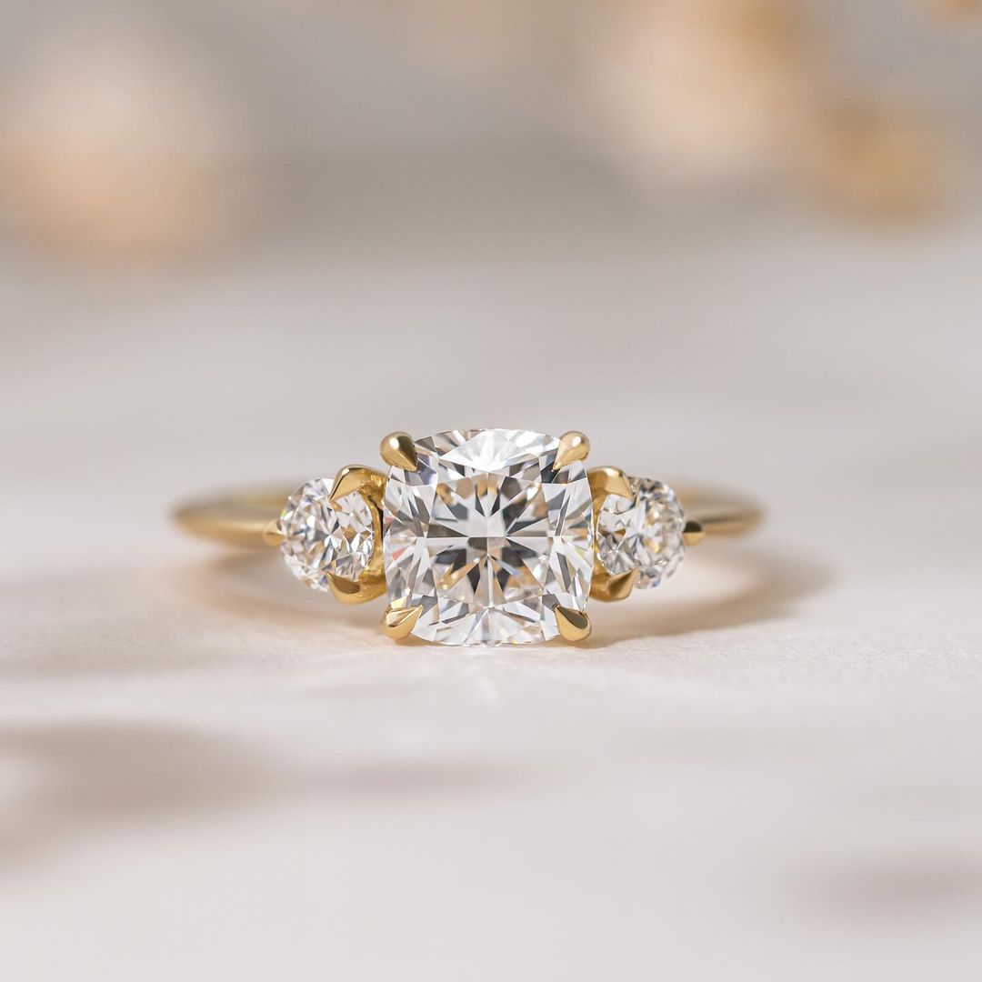 2.5ct Trio Lab Grown Diamond Ring Minimalist  diamond ring on a gold band, symbolizing timeless elegance, showcased on a naturally manicured hand. diamond ring, gold engagement ring, luxury bridal jewelry  and anniversary diamond ring YouTube Amazon Facebook Weather Google Gmail Wordless WhatsApp Web Translate News blog post ring ceremony Article Life Money 2025 design Ring Ceremony Diamond Shape Diamond Ring Surat Diamond India Market Diamond Ring for Her Diamond Ring for Men Diamond Ring Women Engagemen  