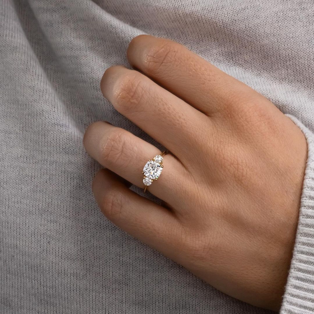 2.5ct Trio Lab Grown Diamond Ring  Exquisite gold engagement ring with a diamond, styled for luxury, weddings, and proposal inspiration photography. modern engagement rings, premium wedding bands, or high-end diamond rings. YouTube Amazon Facebook Weather Google Gmail Wordless WhatsApp Web Translate News blog post ring ceremony Article Life Money 2025 design Ring Ceremony Diamond Shape Diamond Ring Surat Diamond India Market Diamond Ring for Her Diamond Ring for Men Diamond Ring Women Engagement Ring Finger