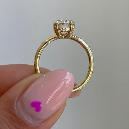 Elegant 2.00ct oval lab grown diamond engagement ring IGI certified, gift for proposal anniversary, solitaire bridal wedding fine jewelry ring ethical lab diamond