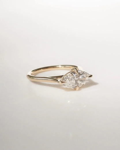 2.0ct IGI certified marquise lab grown diamond solitaire ring wedding engagement promise anniversary ring for her luxury gold fine jewelry elegant style