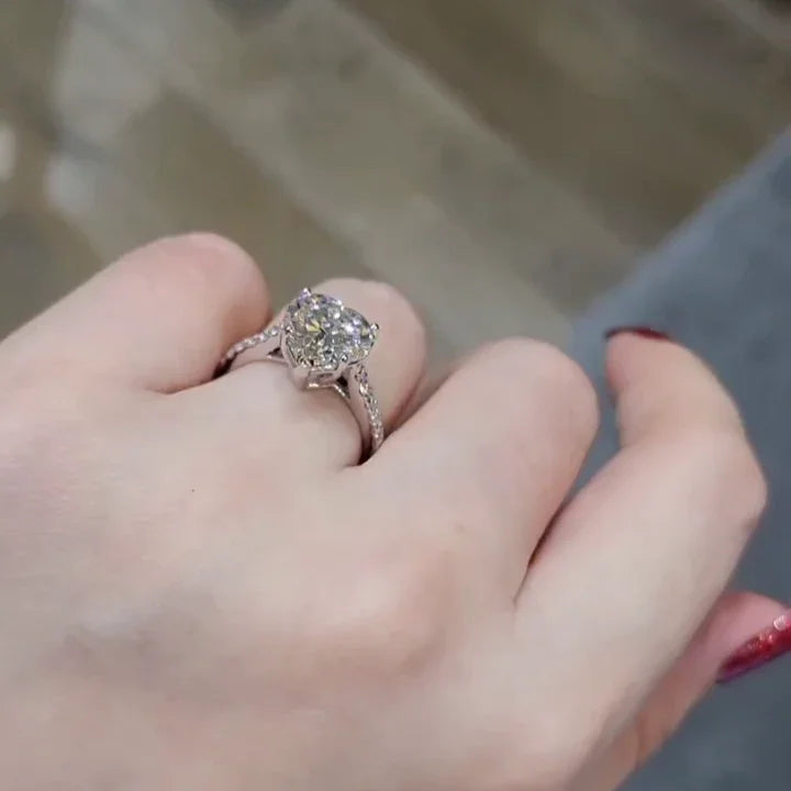 2.00 CT Heart Lab Grown Diamond Engagement Ring | Cathedral Setting | IGI Certified 