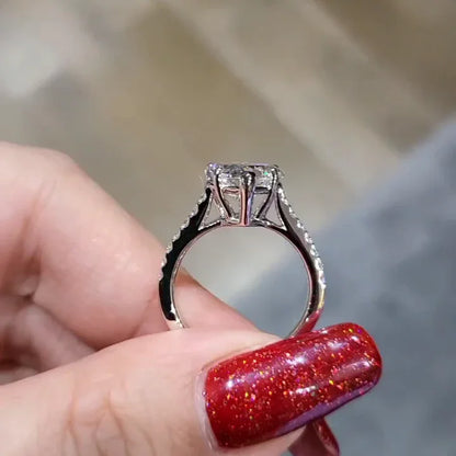 2.00 CT Heart Lab Grown Diamond Engagement Ring | Cathedral Setting | IGI Certified 