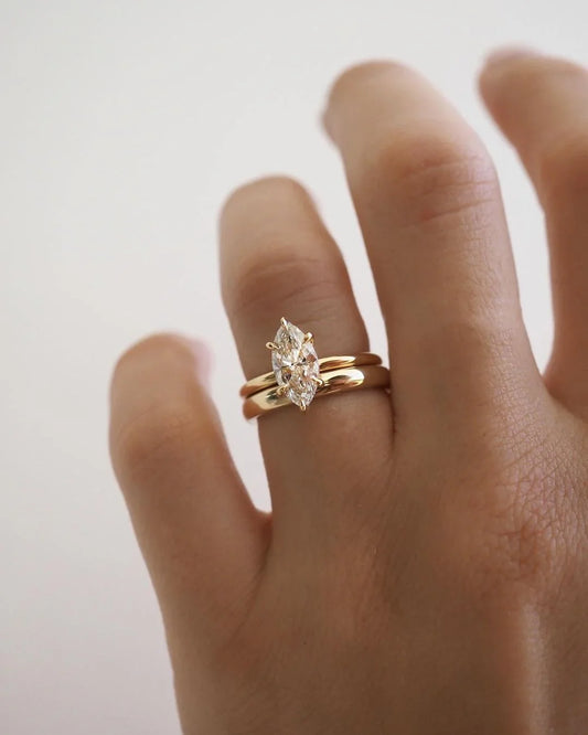 2.50ct marquise lab grown diamond orbit engagement ring luxury wedding ring anniversary gift IGI style bridal jewelry elegant diamond ring design