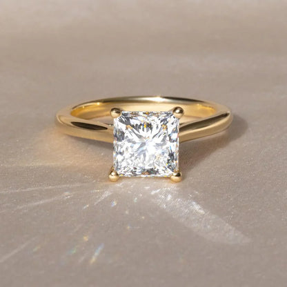 2.50ct Princess Lab Grown Diamond Engagement Ring IGI Certified Solitaire Setting, Princess Cut Bridal Wedding Ring, Elegant Fine Jewelry Gift