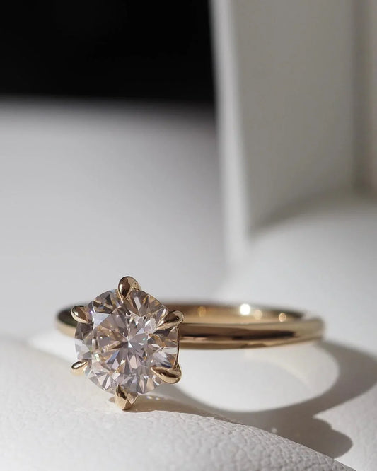 2.50ct Round Lab-Grown Diamond Engagement Ring IGI Certified Solitaire Ring, Classic Bridal Wedding Jewelry, Round Diamond Engagement Ring for Her
