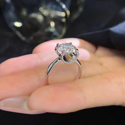 Round 2.60 CT lab grown diamond engagement ring featuring halo setting, IGI certified brilliance, bridal diamond ring, luxury fine jewelry piece

