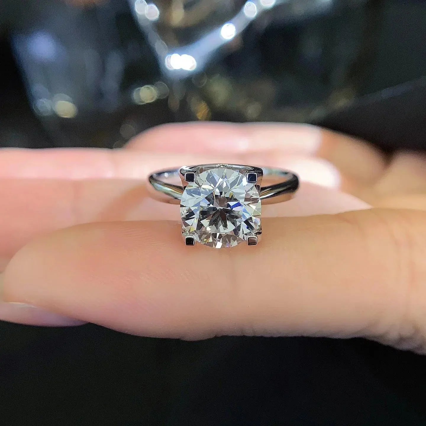 2.60 CT round lab grown diamond halo engagement ring IGI certified, bridal ring, luxury diamond jewelry, sustainable fine bridal piece gift set
