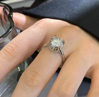 2.60 CT Round Lab Grown Diamond Engagement Ring | Halo Design | IGI Certified 